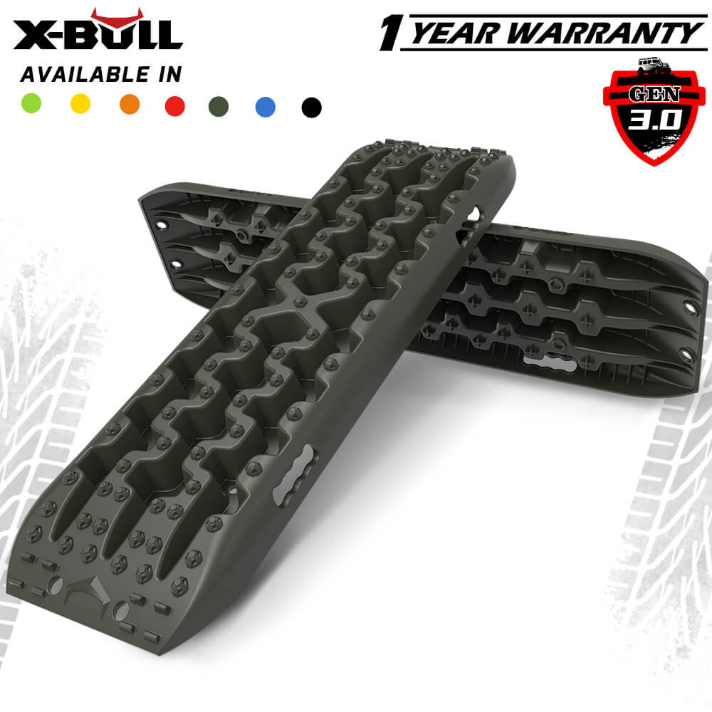 Recovery tracks / Sand tracks / Mud tracks / Off Road 4WD 4x4 Car 2pcs Gen 3.0 - Olive