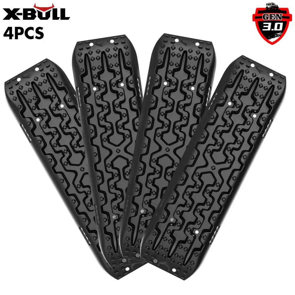 Recovery tracks / Sand tracks / Mud tracks / Off Road 4WD 4x4 Car 2 Pairs Gen 3.0 - Black