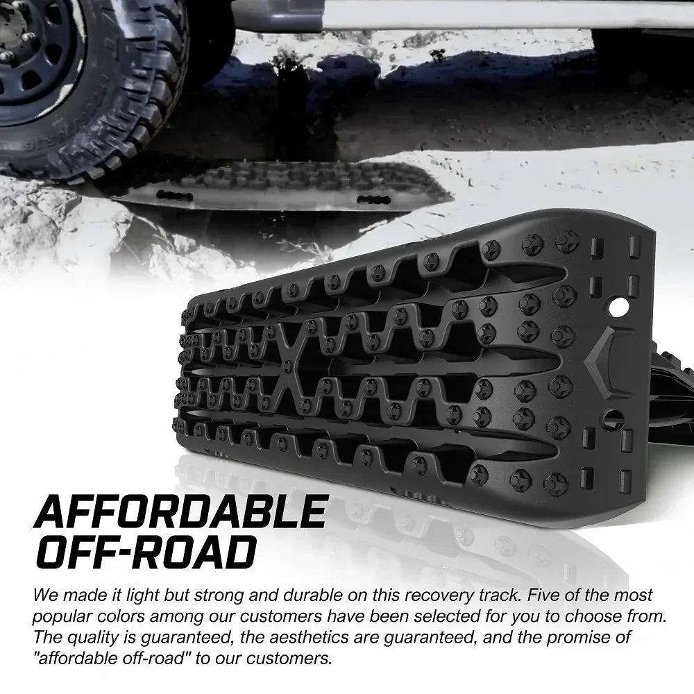 Recovery tracks / Sand tracks / Mud tracks / Off Road 4WD 4x4 Car 2 Pairs Gen 3.0 - Black