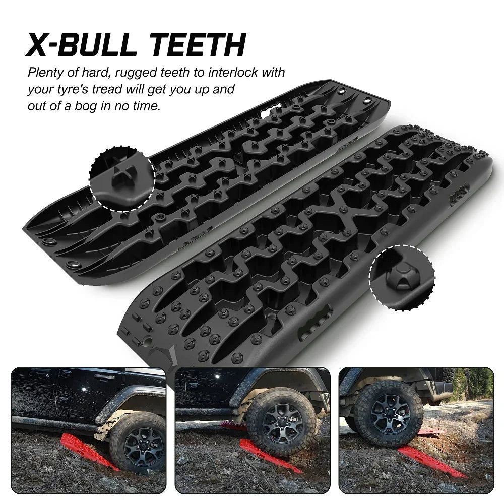 Recovery tracks / Sand tracks / Mud tracks / Off Road 4WD 4x4 Car 2 Pairs Gen 3.0 - Black
