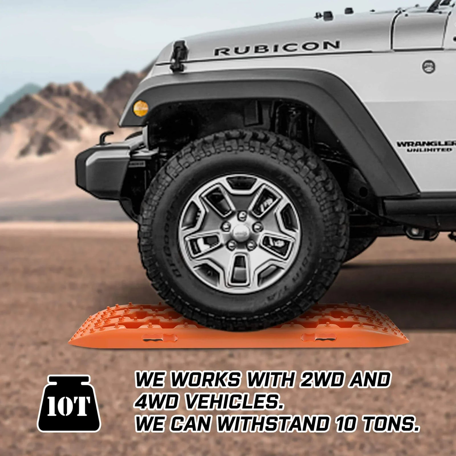 Recovery tracks Sand 2 Pairs 4PC10T 4WD Sand / Snow / Mud Off-road Gen 3.0