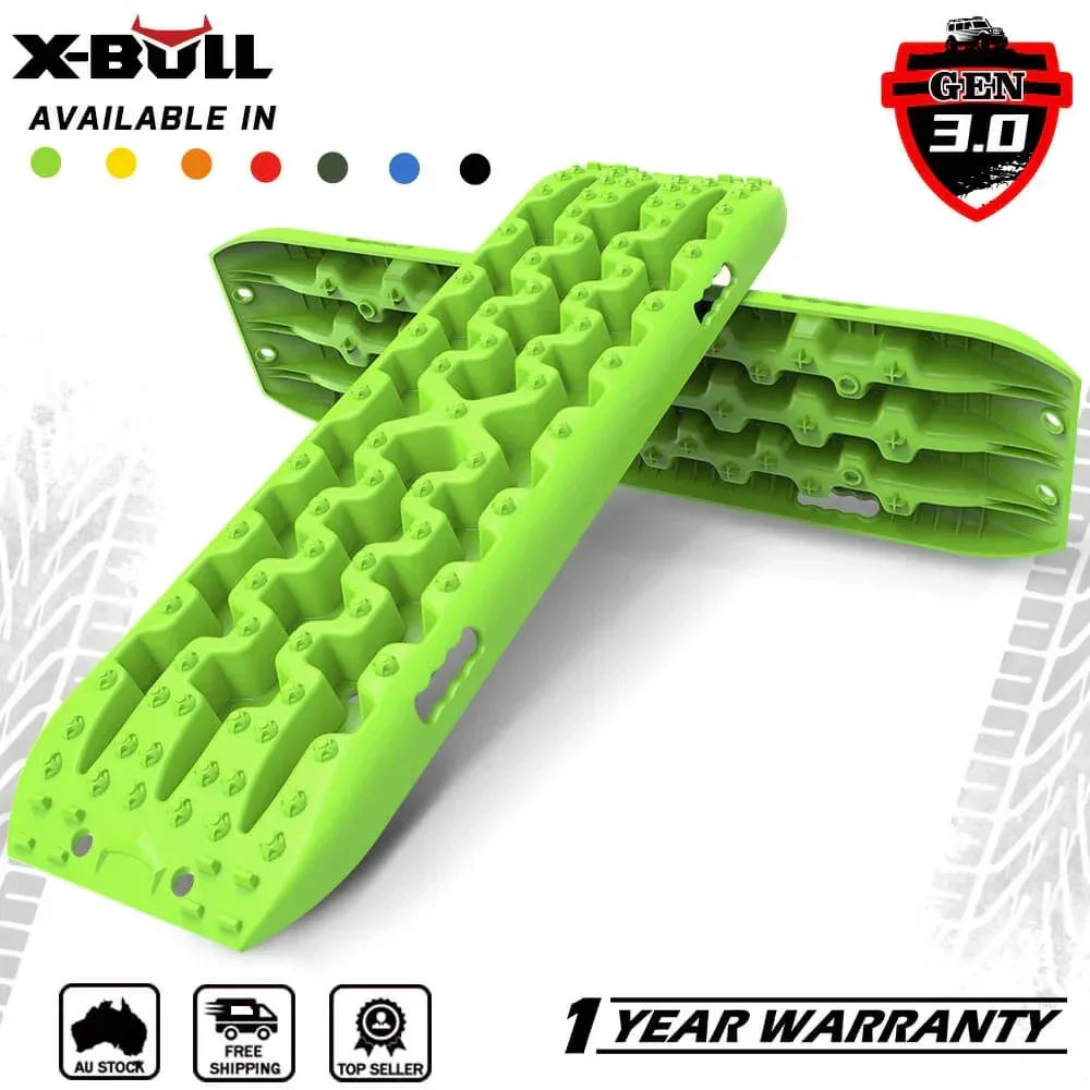 Recovery tracks Sand tracks 2pcs Sand / Snow / Mud 10T 4WD Gen 3.0 - Green
