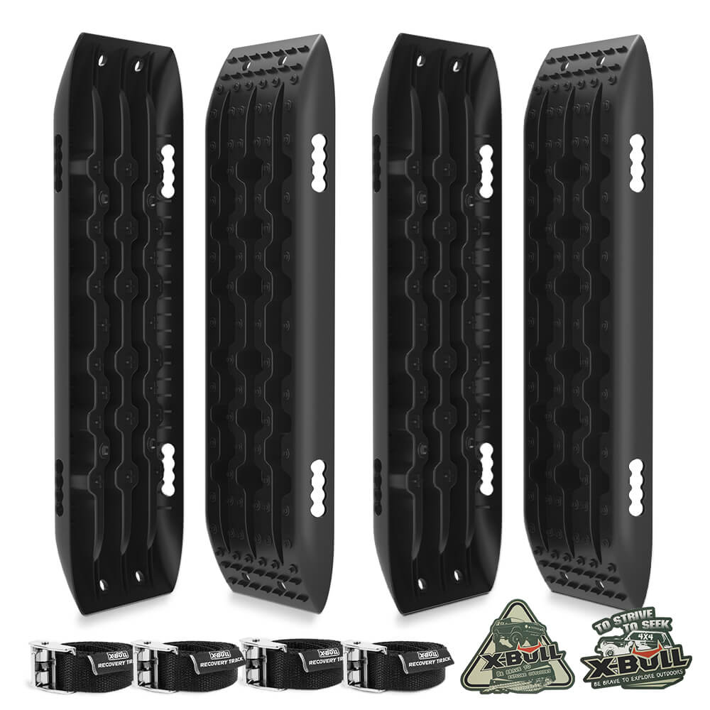 Recovery Tracks Sand Track Mud Snow 2 pairs Gen 2.0 Accessory 4WD 4X4 - Black