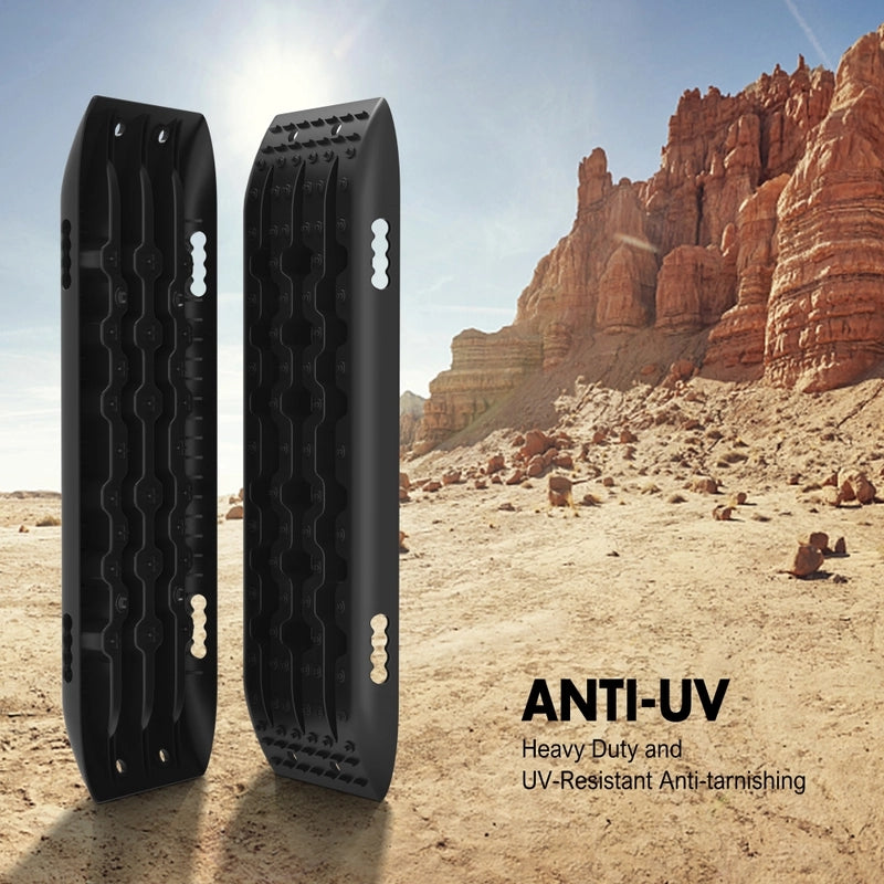 Recovery tracks Sand Trucks Offroad With 4PCS Mounting Pins 4WDGen 2.0 - Black