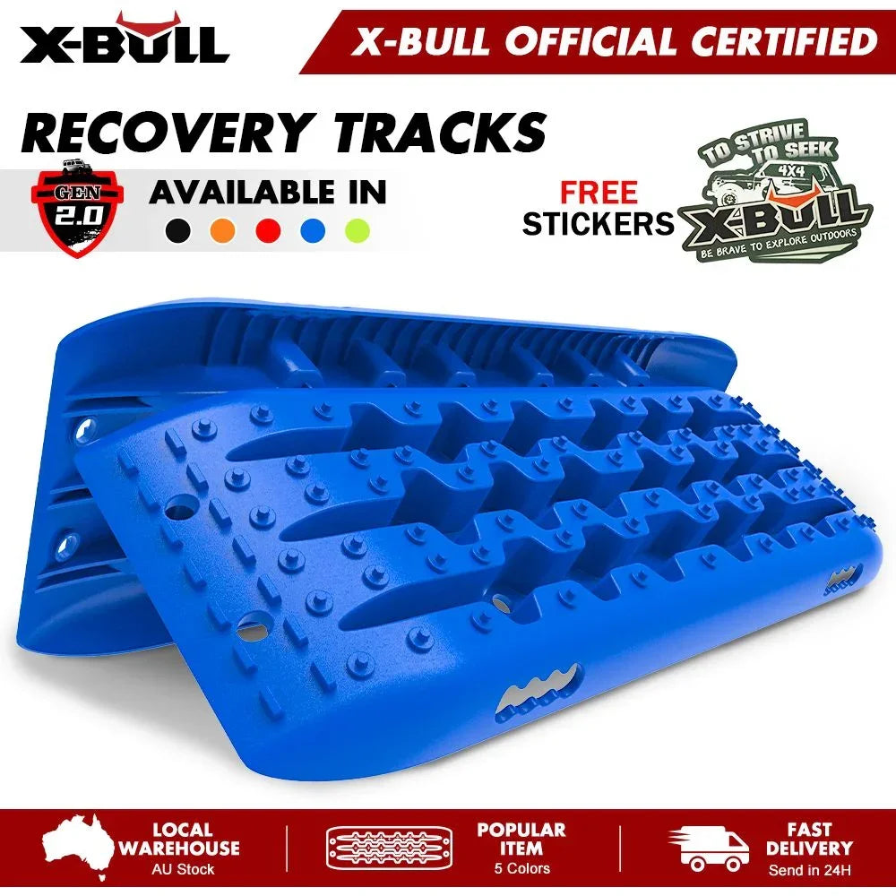 Recovery tracks Sand tracks 2pcs Sand / Snow / Mud 10T 4WD Gen 2.0 - blue