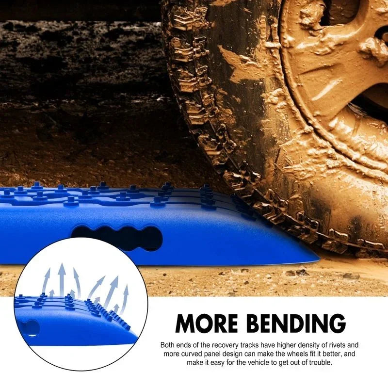 Recovery tracks Sand tracks 2 pairs Sand / Snow / Mud 10T 4WD Gen 2.0 - blue