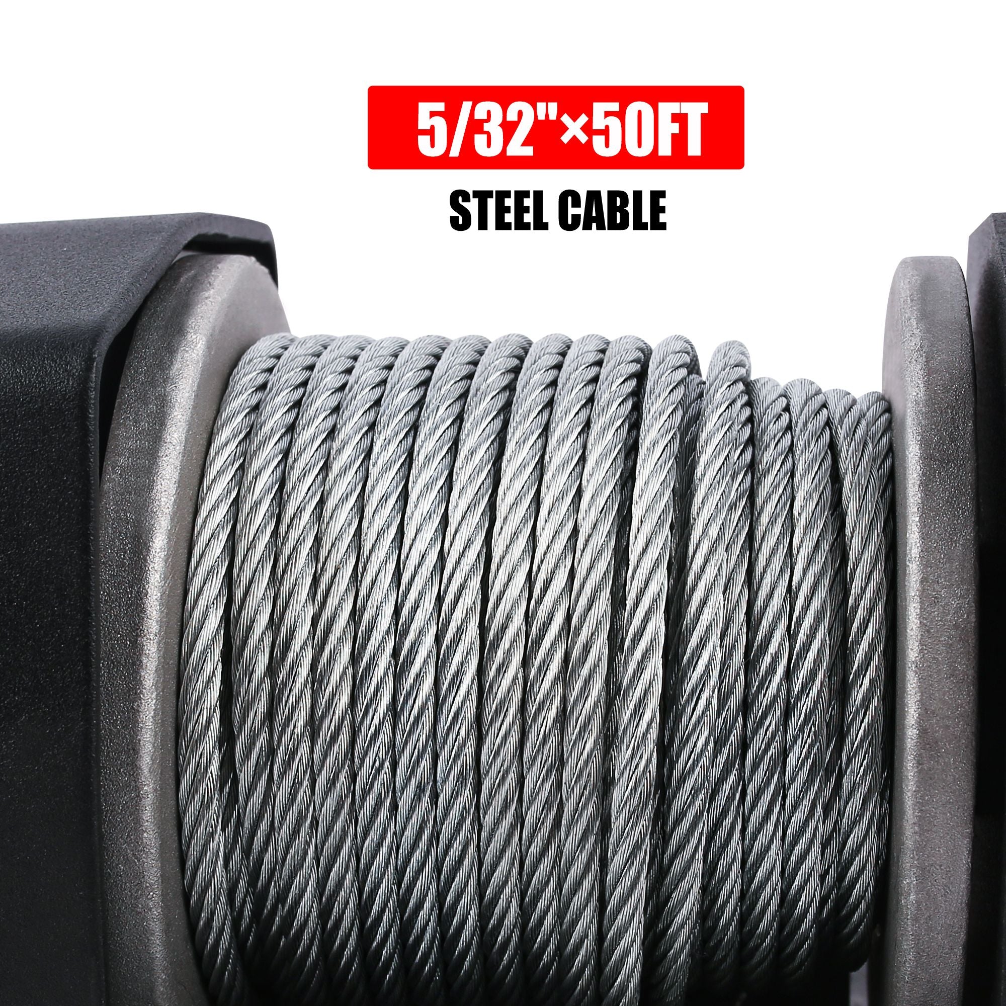 X-BULL2500LBS Electric Winch ATV UTV Boat Tow Winch ATV Winch Kit Steel cable 12V