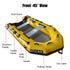 3.6m Inflatable Dinghy Boat Tender Pontoon Rescue- Yellow