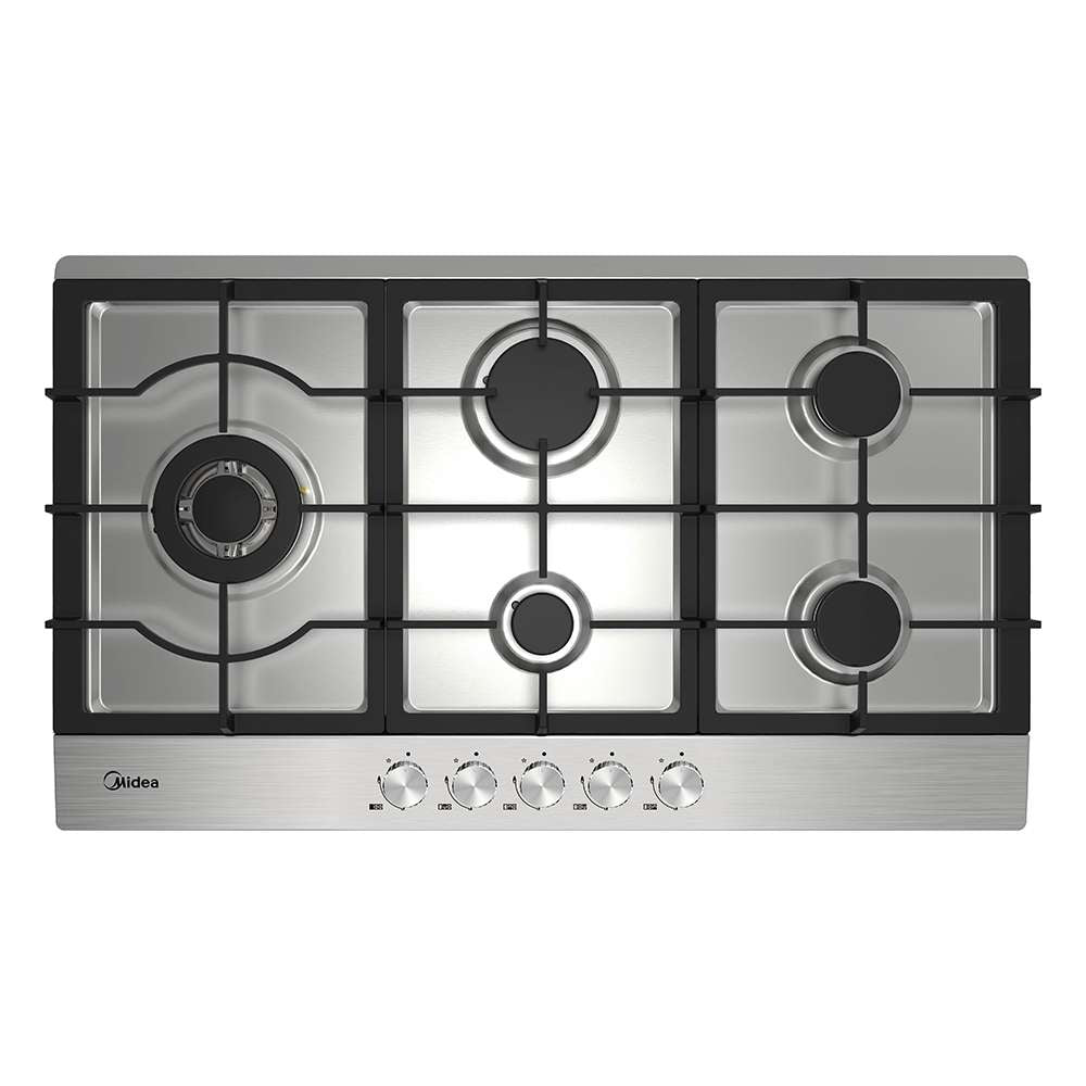 Gas Cooktop Stainless Steel 90cm