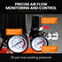 UNIMAC 24L 2.0HP Air Compressor, Direct Drive, 2 Couplers for Airtools Tyre Inflation, Portable, Electric