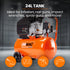UNIMAC 24L 2.0HP Air Compressor, Direct Drive, 2 Couplers for Airtools Tyre Inflation, Portable, Electric