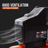 Portable Electric Air Compressor, 50L 3HP Direct Drive, Includes 5pc Air Tool Kit