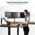 173W x 173W x 75D 3-Motor 120kg Load Adjustable Electric Sit to Stand Up Corner Desk - Walnut/Black Frame