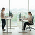 Sit To Stand Standing Desk, 120x60cm, 72-118cm Electric Height Adjustable, Light Oak Style Desktop Silver Frame
