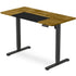 Sit To Stand Standing Desk, 120x60cm, 72-118cm Electric Height Adjustable, Walnut Style Desktop Black Frame