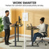 Sit To Stand Standing Desk, 120x60cm, 72-118cm Electric Height Adjustable, Walnut Style Desktop Black Frame