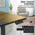 Sit To Stand Standing Desk, 120x60cm, 72-118cm Electric Height Adjustable, Walnut Style Desktop Black Frame