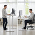 Sit To Stand Standing Desk, 120x60cm, 72-118cm Electric Height Adjustable, White