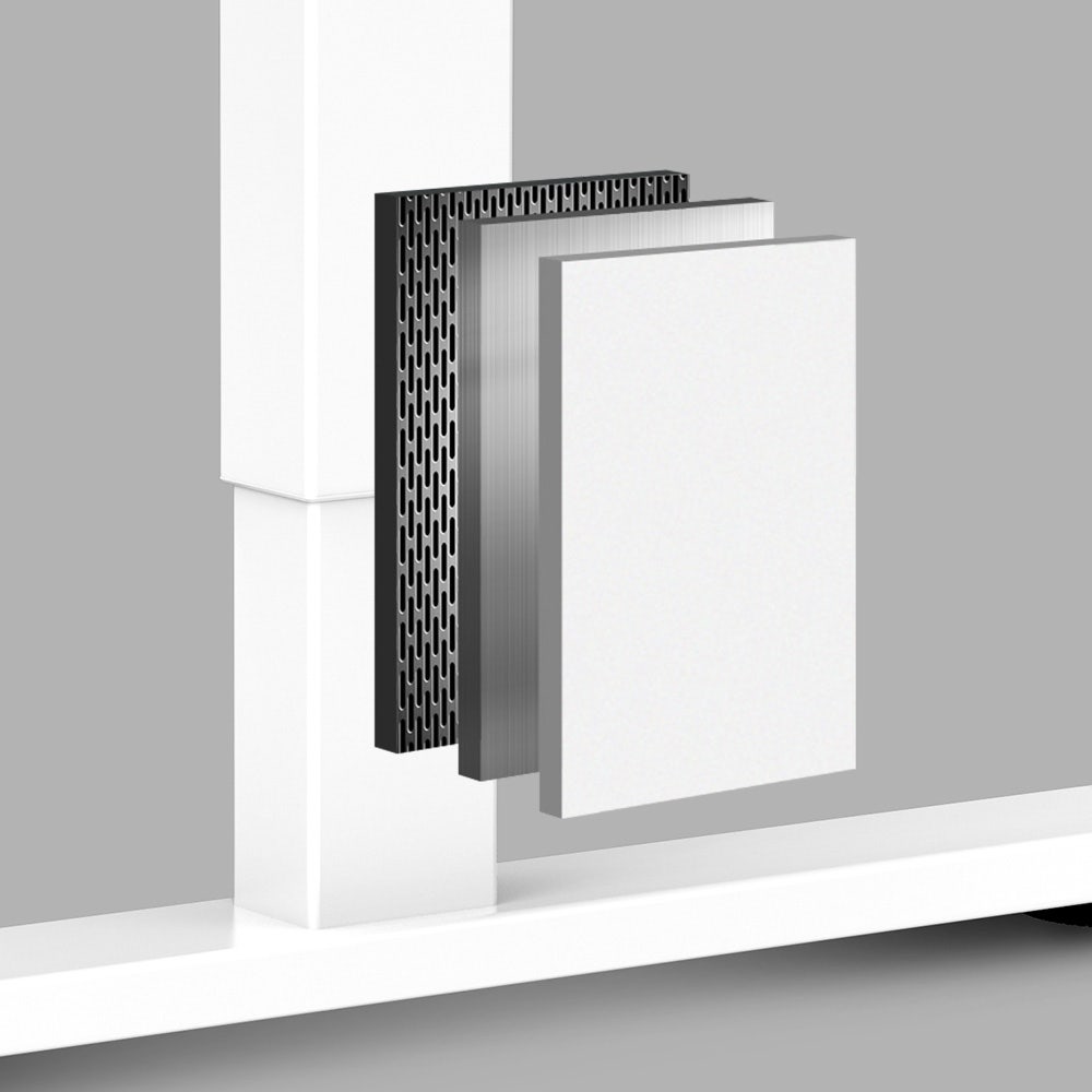 Sit To Stand Standing Desk, 120x60cm, 72-118cm Electric Height Adjustable, White