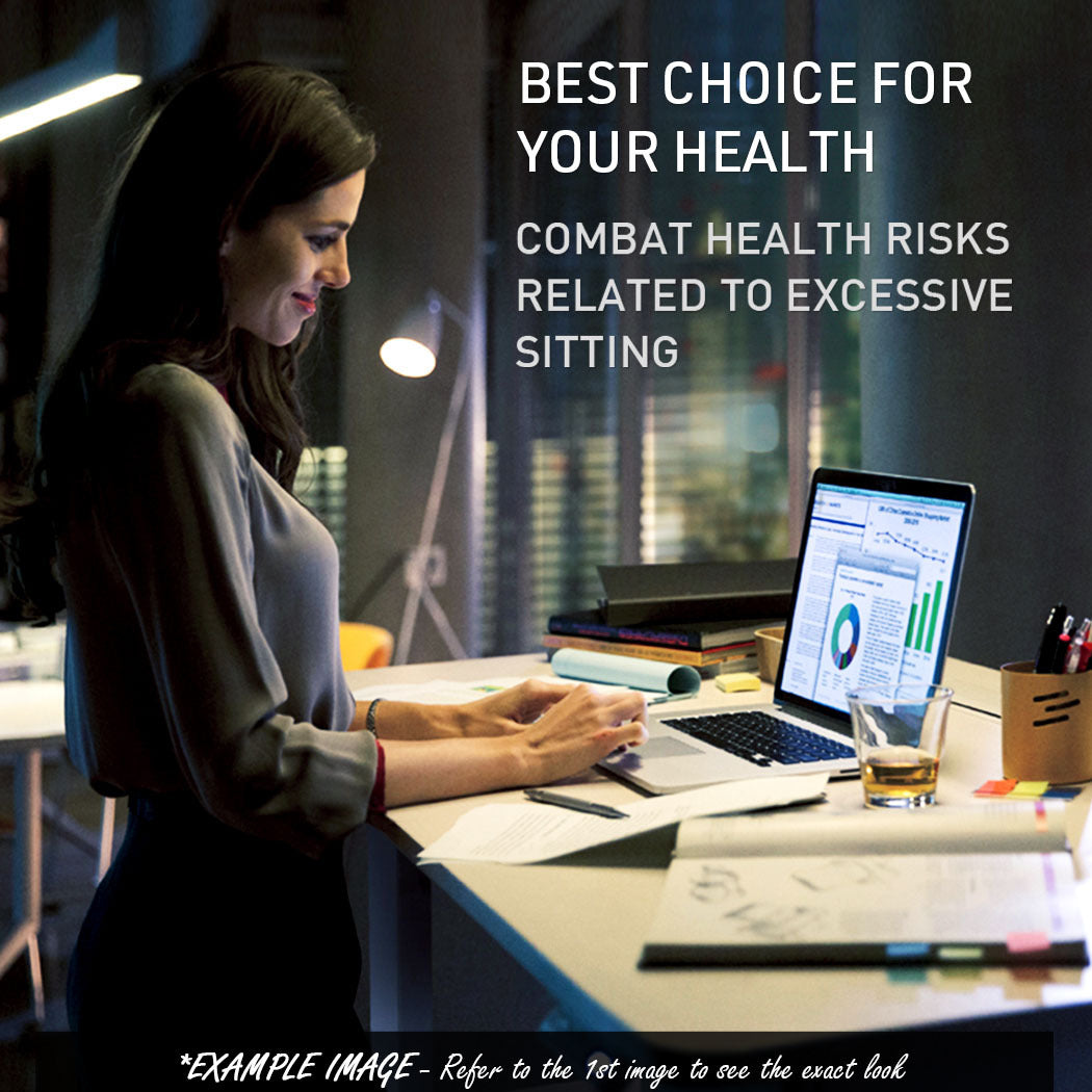 Sit To Stand Up Standing Desk, 120x60cm, 72-118cm Electric Height Adjustable, 70kg Rated, Walnut Style/Black Frame