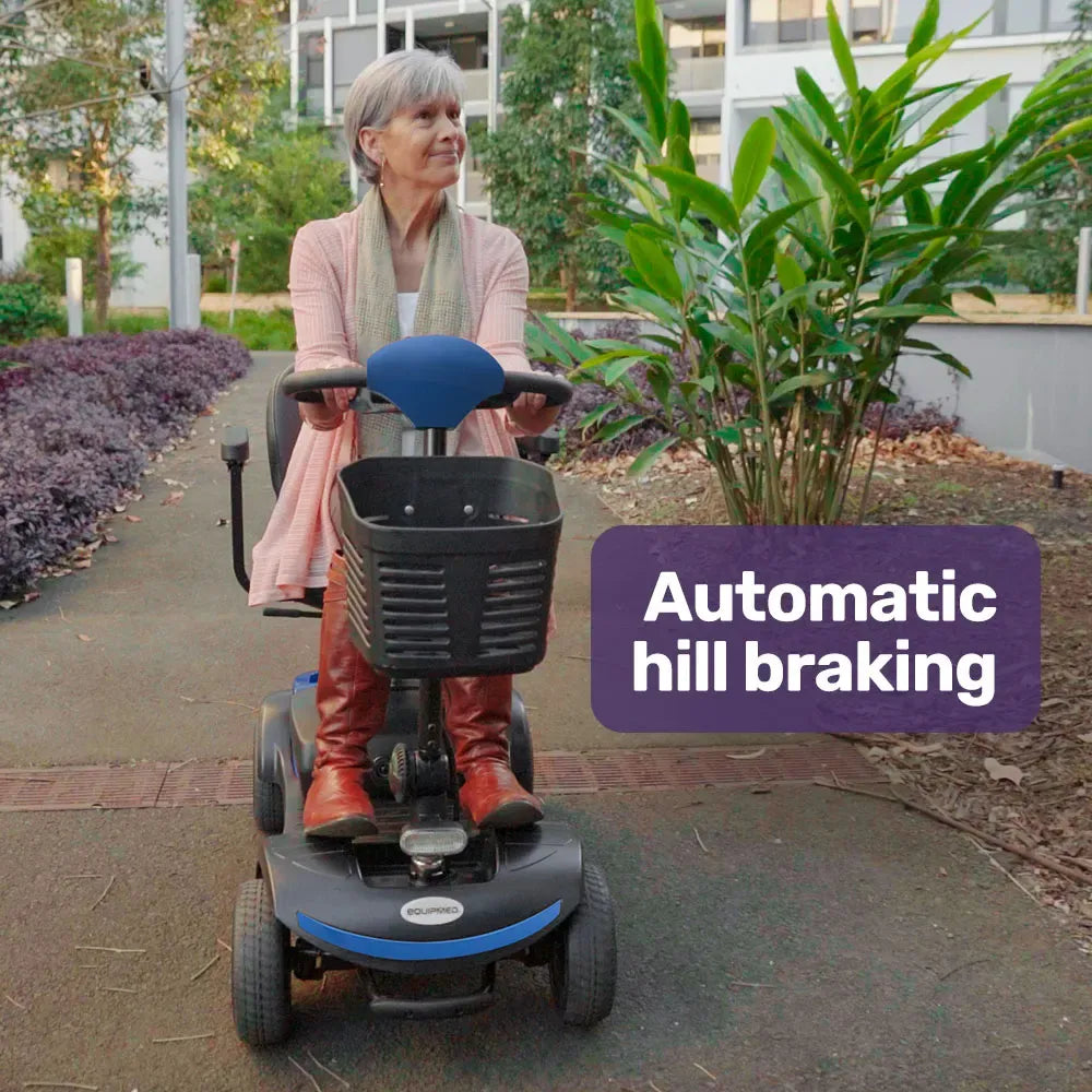 EQUIPMED Mobility Scooter Electric Motorised 4 Wheel Power Portable Folding