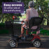 EQUIPMED Mobility Scooter Electric Motorised Power Portable 4 Wheel Folding