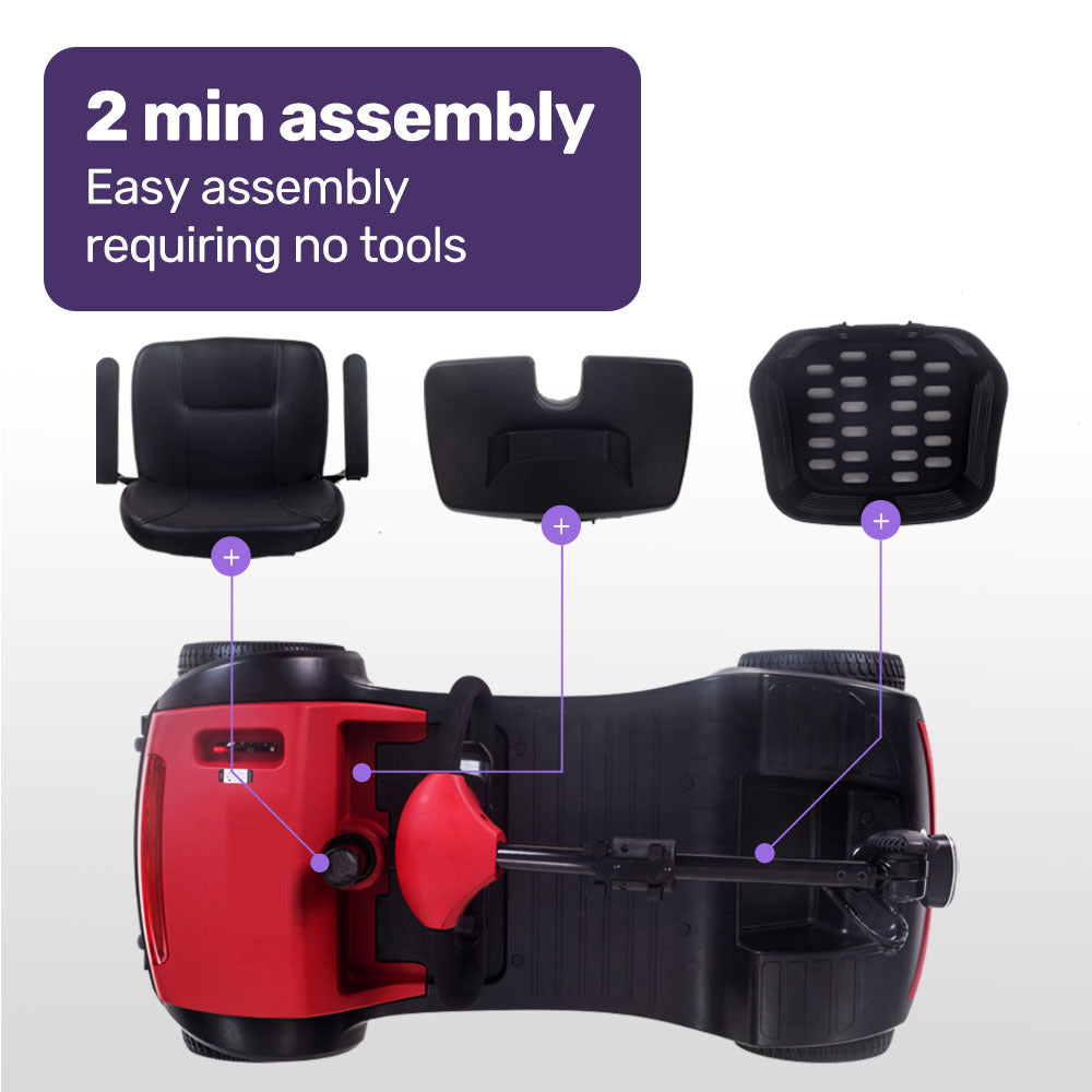 Mobility Scooter Electric Motorised Power Portable 4 Wheel Folding