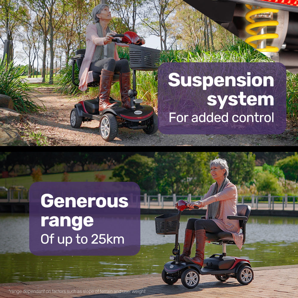 Mobility Scooter Electric Motorised Power Portable 4 Wheel Folding