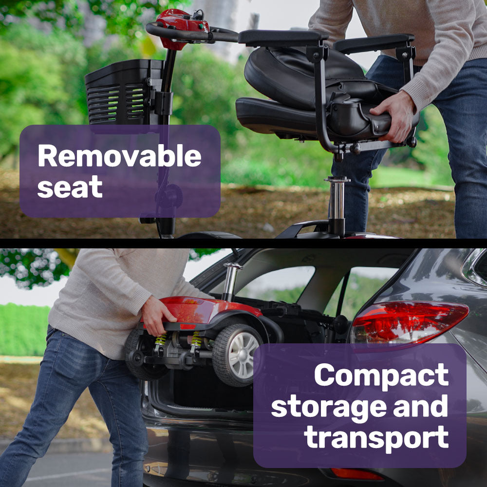 Mobility Scooter Electric Motorised Power Portable 4 Wheel Folding