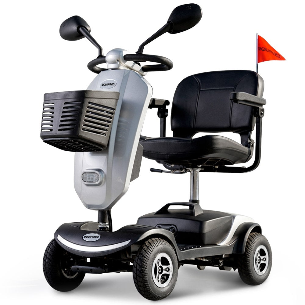 EQUIPMED Mobility Scooter Electric Motorized Ride On E-Scooter for Elderly Older Adult Handicap Aid