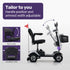 EQUIPMED Mobility Scooter Electric Motorized Ride On E-Scooter for Elderly Older Adult Handicap Aid