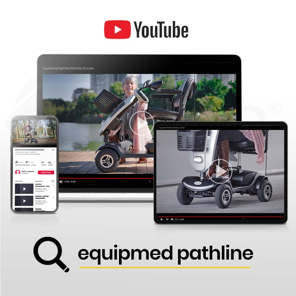 Mobility Scooter Electric Motorized Ride On E-Scooter for Elderly Older Adult Handicap Aid