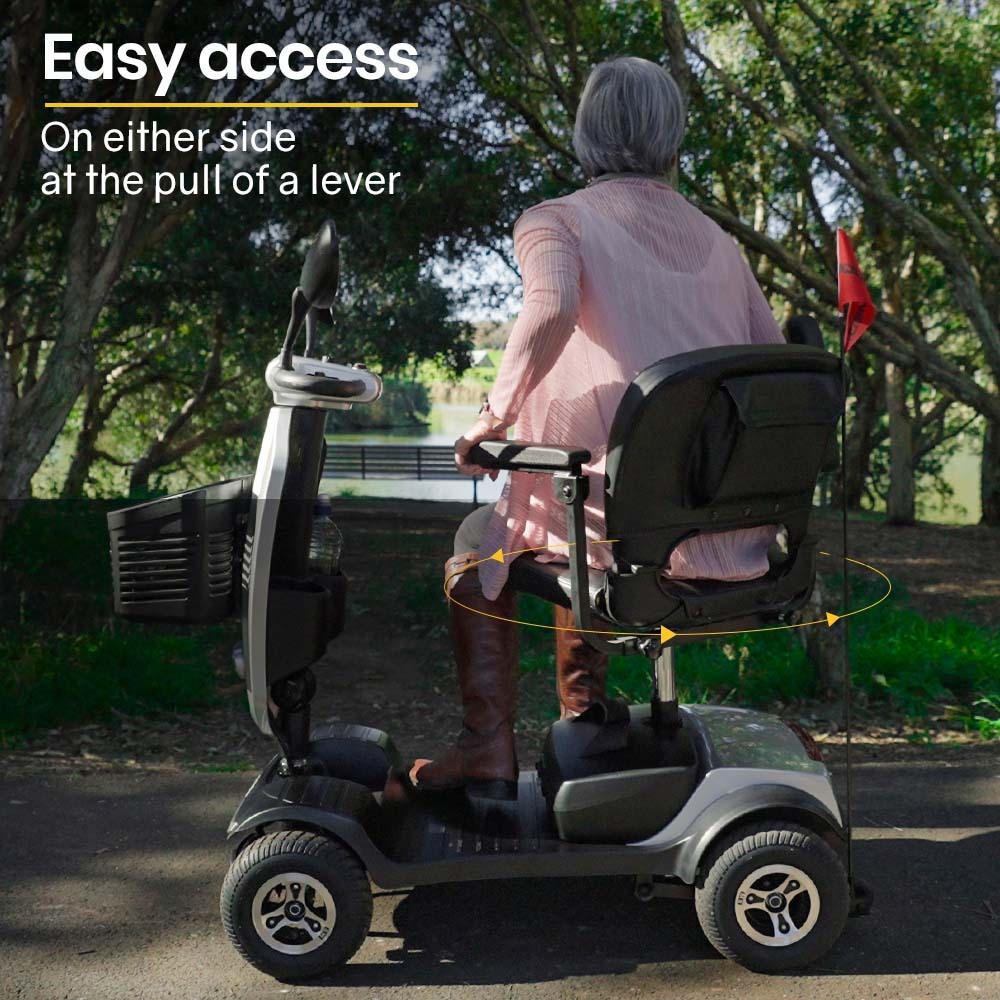 Mobility Scooter Electric Motorized Ride On E-Scooter for Elderly Older Adult Handicap Aid