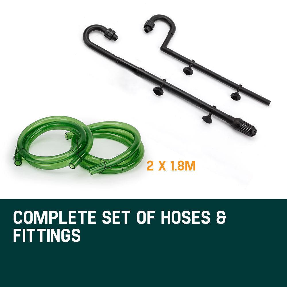 Aquarium External Canister Filter Aqua Fish Tank Pond Pump UV Light 1850 L/H