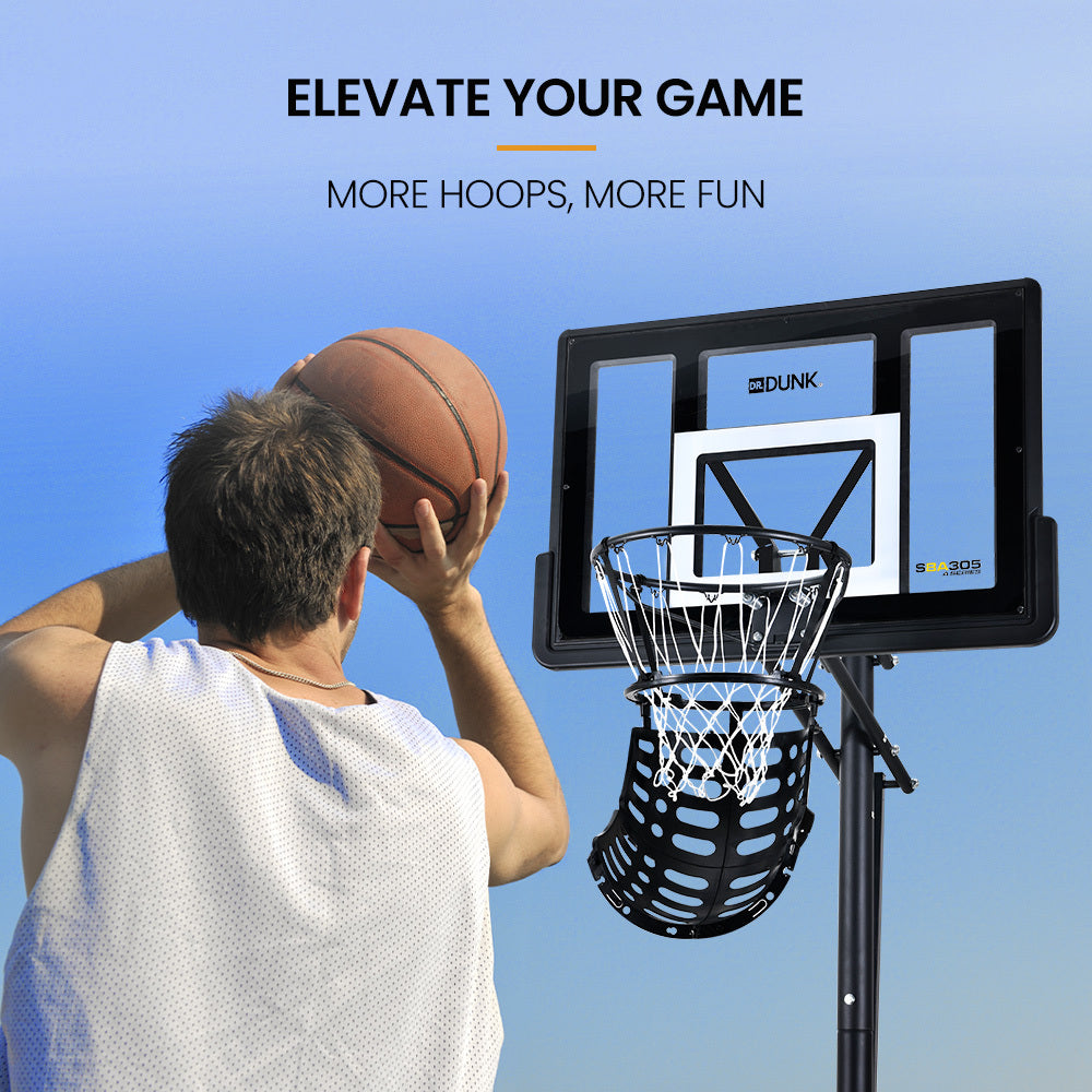 Basketball Return System, with 360 Degree Universal Attachment