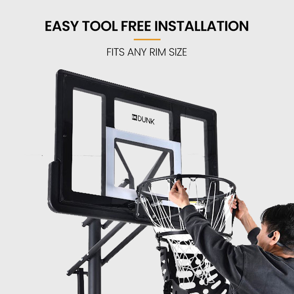 Basketball Return System, with 360 Degree Universal Attachment