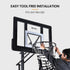 Basketball Return System, with 360 Degree Universal Attachment
