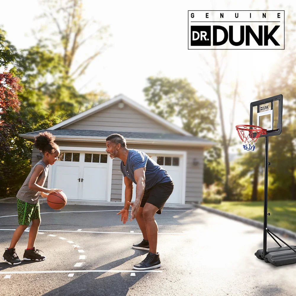 Portable Kids Basketball Hoop Stand System, 1.15m to 1.60m Height Adjustable