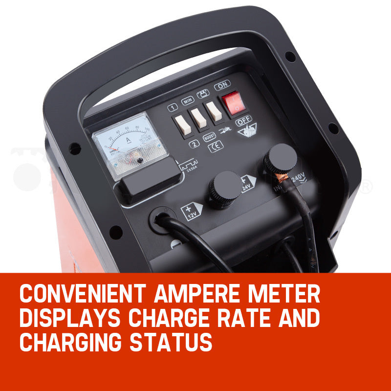 750 Amp Car Battery Charger, 12v/24v Jump Starter, for ATV Boat Truck Tractor, 15A Plug