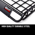 Universal Roof Rack Basket - Car Luggage Carrier Steel Cage Vehicle Cargo