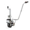 T-REX Heavy Duty 12V 350W Silver Motorised Jockey Wheel, Electric Trailer Mover for Caravan Trailer Boat Camper, 2270kg Load Auto Brake Solid Rubber Wheel