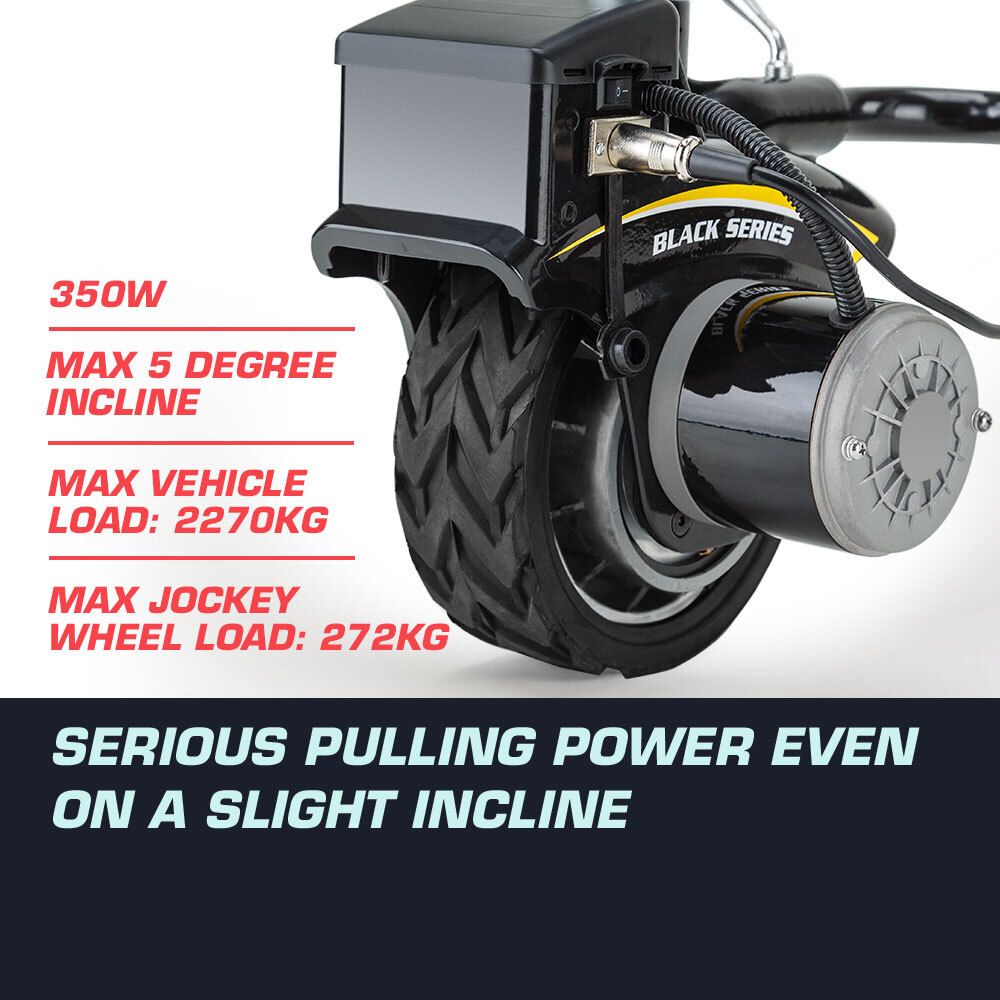Heavy Duty 12V 350W Motorised Jockey Wheel, 2270kg Rated Electric Powered Mover for Caravan Trailer Boat
