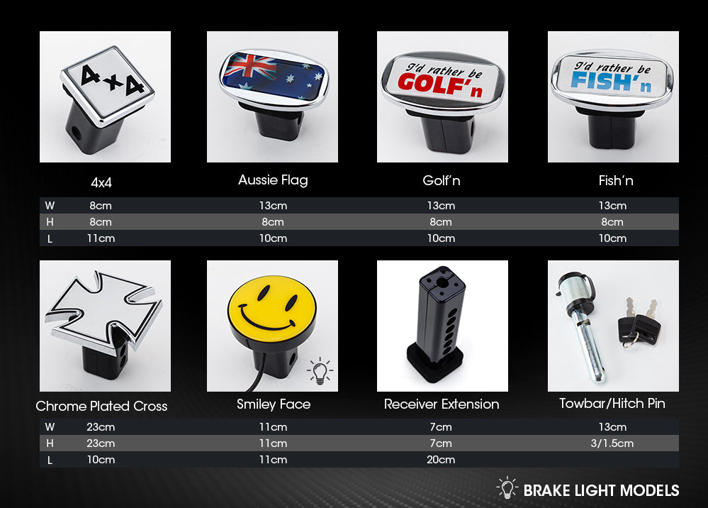 Hitch Extender for Novelty Tow Bar Covers  (40mm to 180mm)