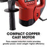 1500W Pro-Grade Electric Rotary Jackhammer Hammer Drill, with 2 Bonus Chisels, 3 Drill Bits