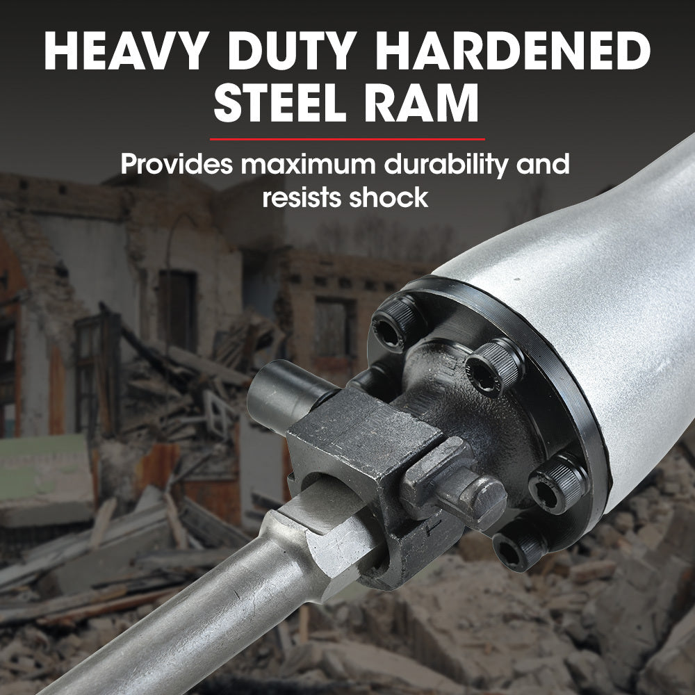 2400W Pro-Grade Electric Demolition Jackhammer, with 3 Bonus Chisels, Carry Case