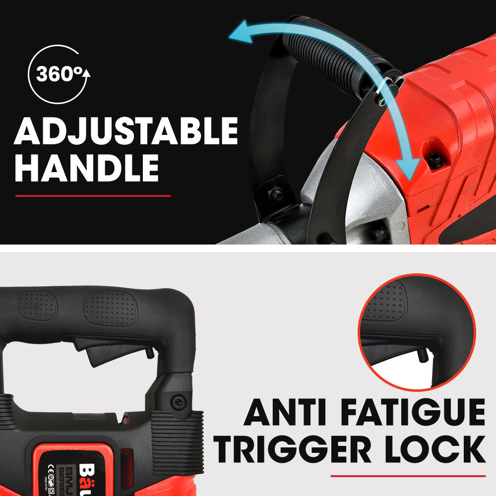 2400W Pro-Grade Electric Demolition Jackhammer, with 3 Bonus Chisels, Carry Case