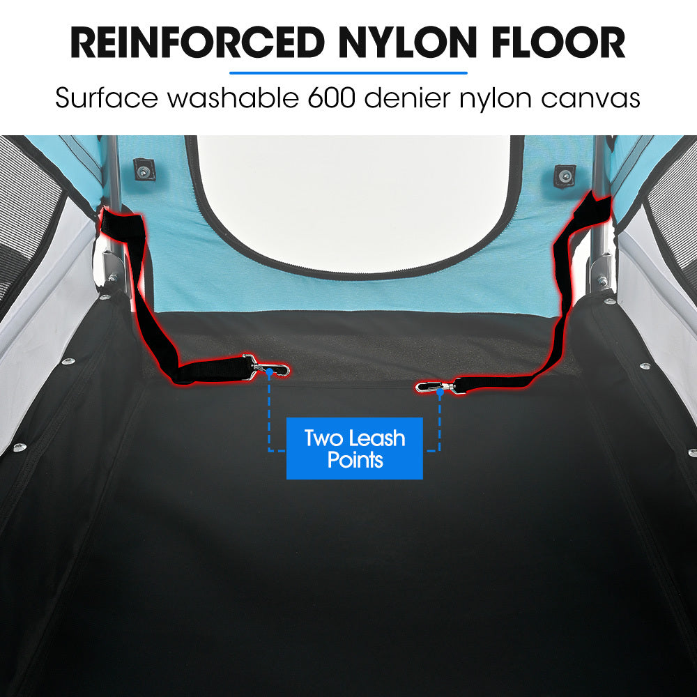 Pet & Cargo Bike Trailer, Bicycle Pet & Cargo Trailer, Cargo Carrier, Blue