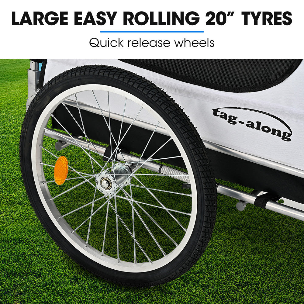 Pet & Cargo Bike Trailer, Bicycle Pet & Cargo Trailer, Cargo Carrier, Blue