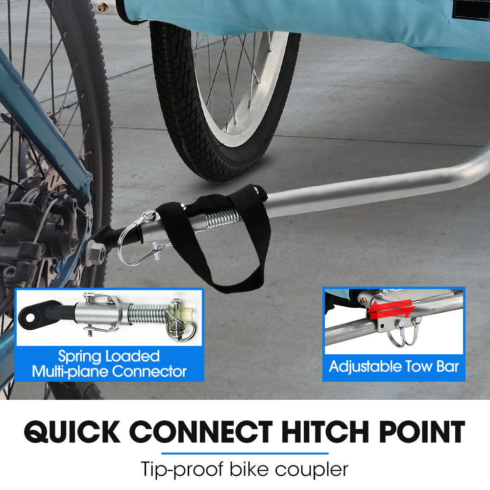 Pet & Cargo Bike Trailer, Bicycle Pet & Cargo Trailer, Cargo Carrier, Blue