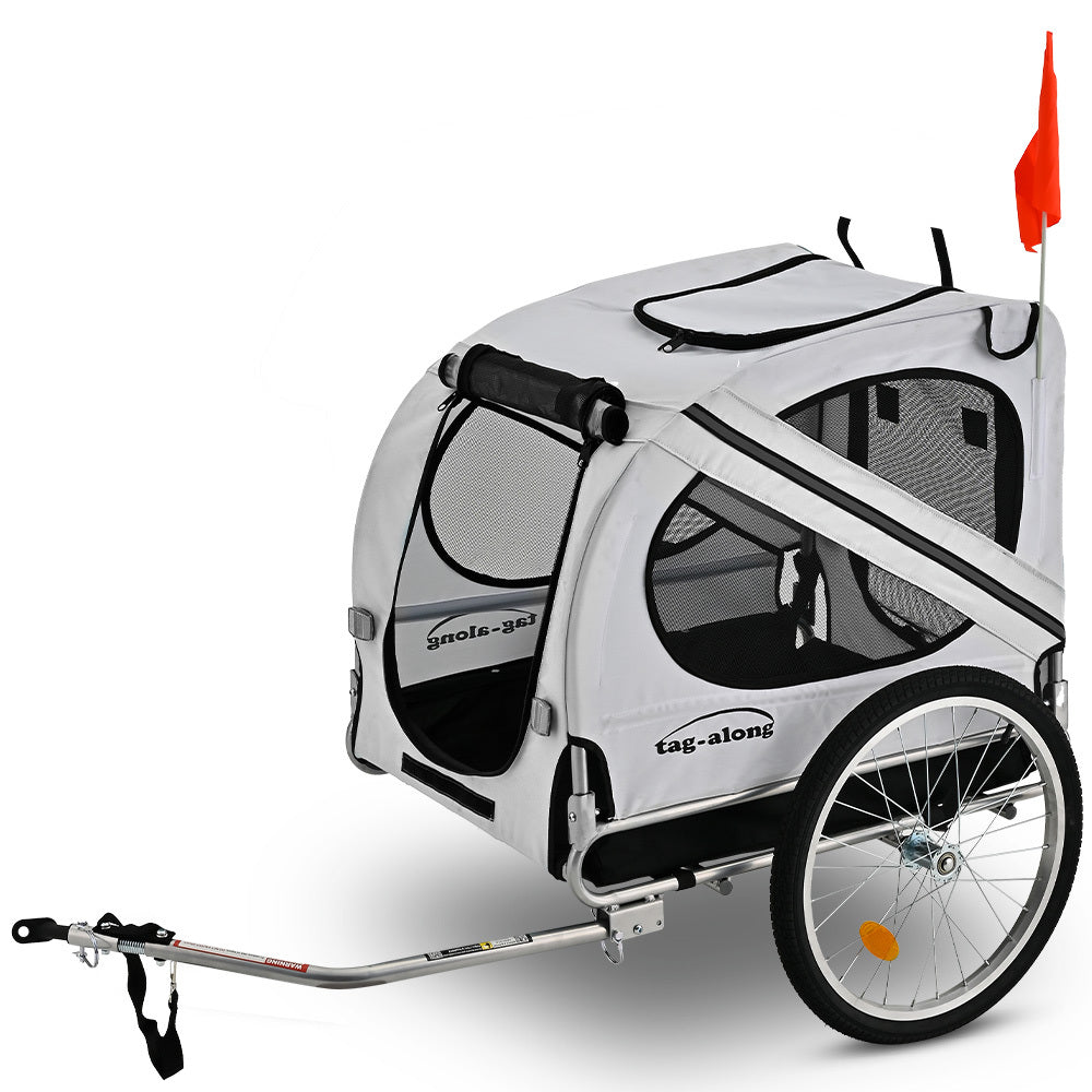 Pet & Cargo Bike Trailer, Bicycle Pet & Cargo Trailer, Cargo Carrier, Grey